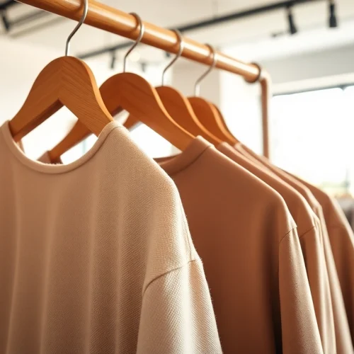 Showcasing Rivelle elegant apparel on a minimalist display highlighting intricate designs.