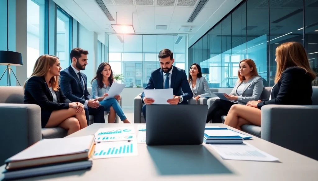 VAT Services in UAE showcased by diverse auditing professionals in a modern office setting.