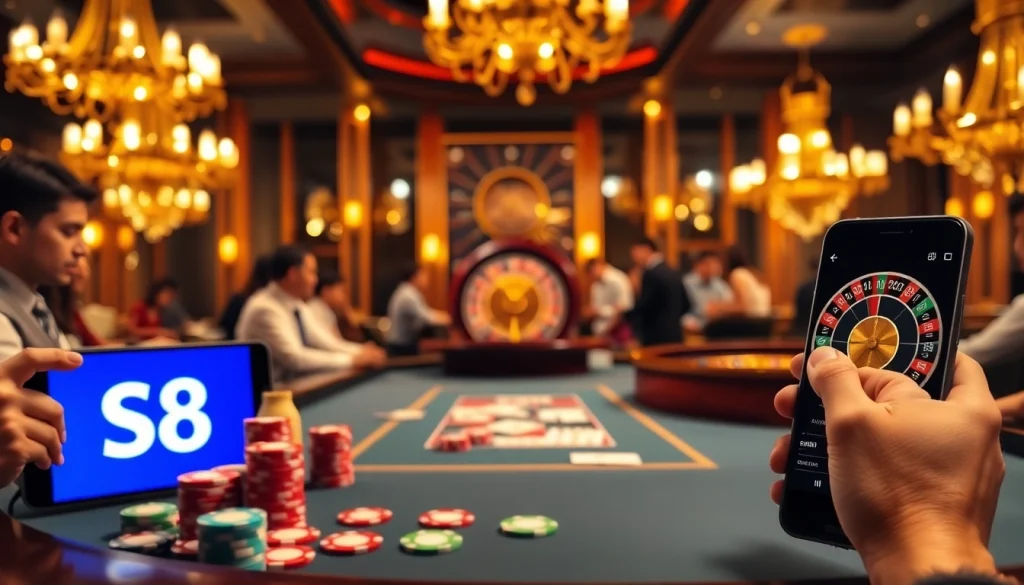 Experience thrilling poker action at https://s8net.com/ with vibrant chips and elegant surroundings.