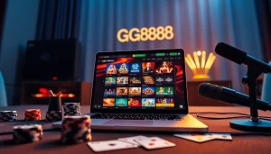 Experience the exciting GG888 online casino interface with vibrant games and engaging design.