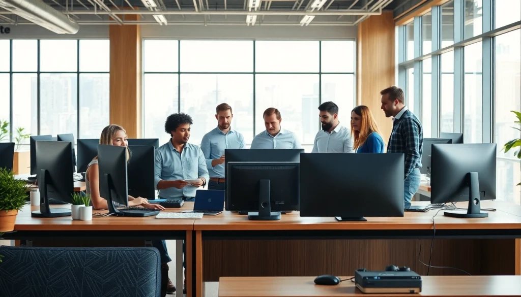 Boost software quality assurance services at https://xqa.ca with a dedicated team in a modern workspace.