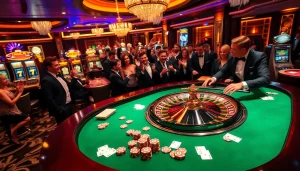 Experience thrilling poker action at 33win con with stylish tables and vibrant casino atmosphere.