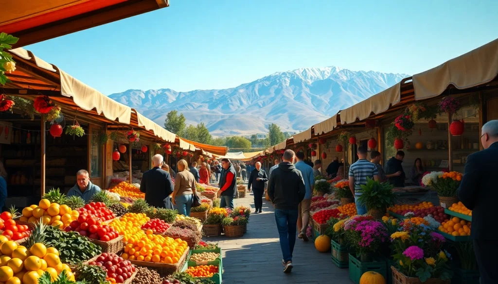 View a vibrant marketplace scene in Almaty, Kazakhstan, representing cultural heritage at https://albmaftoh.com.