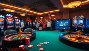 Experience the thrill of online gambling with 12bet's luxurious casino atmosphere.