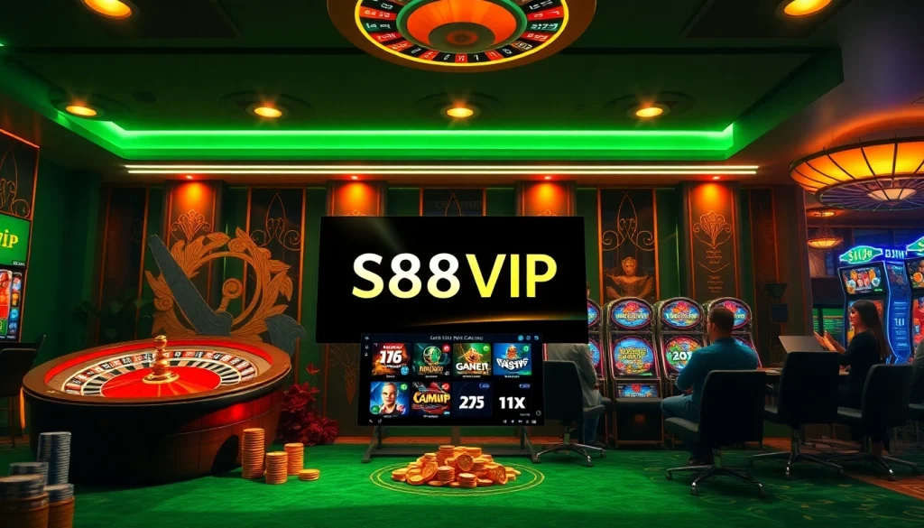 S88VIP online gambling platform featuring engaging casino games and vibrant atmosphere.