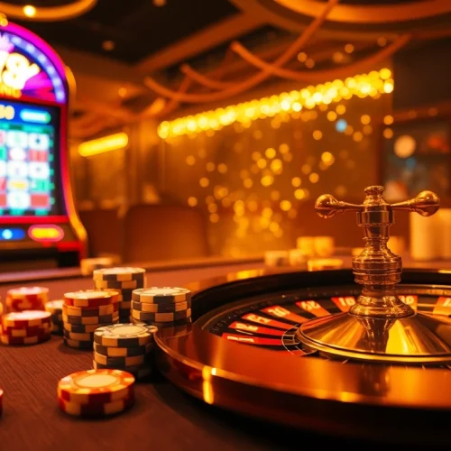 Players enjoying vibrant casino games at 789club, featuring roulette chips and slot machines.