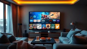 Stream IPTV channels effortlessly with https://bosstv.ca in a modern home entertainment setup.
