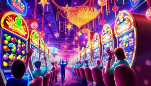 เล่น 918kiss slot เกมที่สนุกสนานในคาสิโนที่กำลังเฉลิมฉลอง