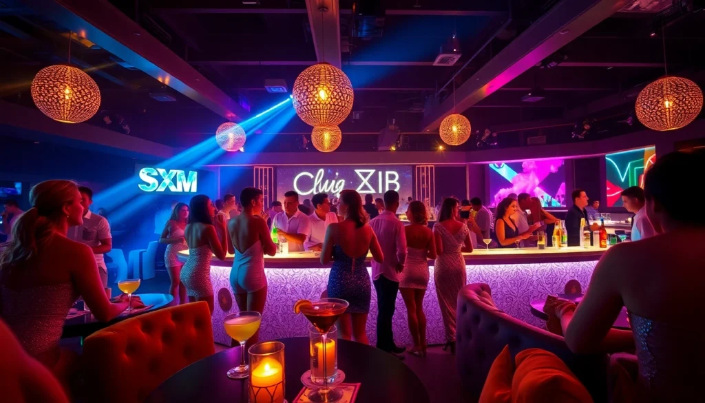 Experience the vibrant nightlife at Club sxm with stunning performances and luxury ambiance.