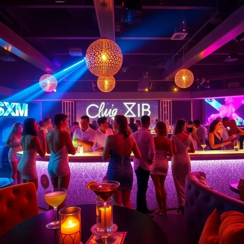 Experience the vibrant nightlife at Club sxm with stunning performances and luxury ambiance.