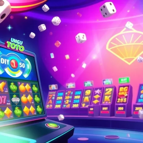 Bermain ungu toto dengan antarmuka gaming yang menarik dan cerah