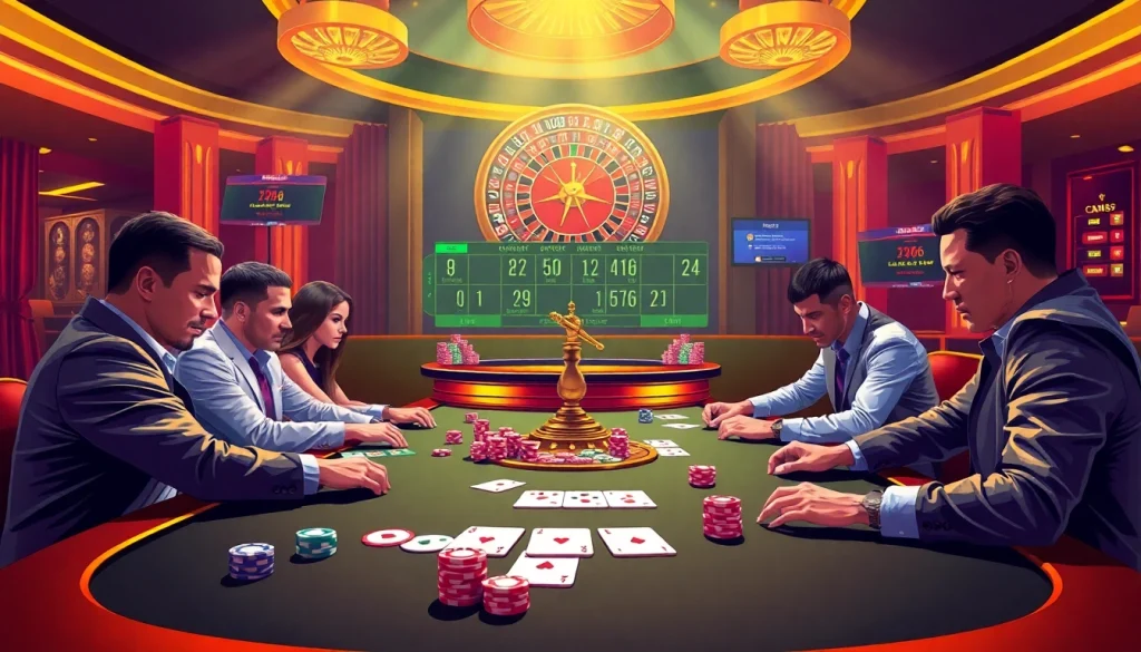Experience the thrill of online gambling at https://kkwinzz.com/ with an elite poker table setting.