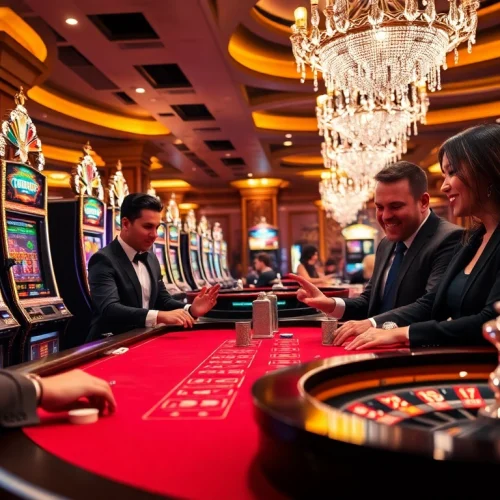 Engage in thrilling gameplay at Haywin chính thức's vibrant casino scene featuring lively tables and classic games.