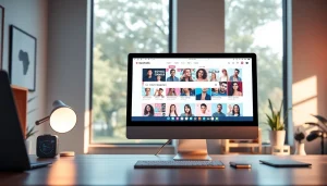 Search OnlyFans usernames easily in a modern workspace featured on a digital interface.