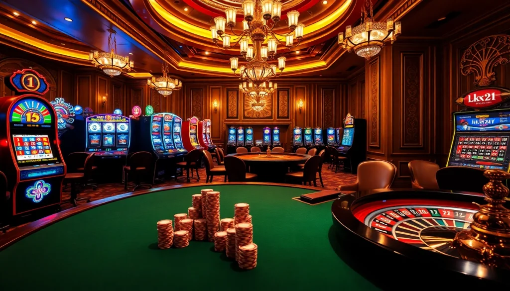 Experience the thrill of gambling with lk21 indoxxi in a luxurious casino setting.