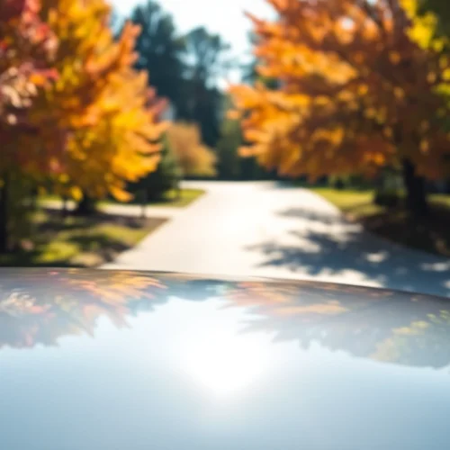 Enhance your vehicle's style with window tint Chattanooga in a vibrant suburban setting.