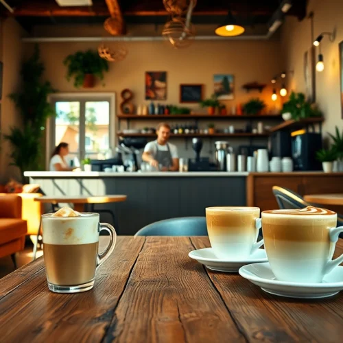 Genieße aromatischen Kaffee im Coffee Shop Lloret de Mar bei einem gemütlichen Ambiente.