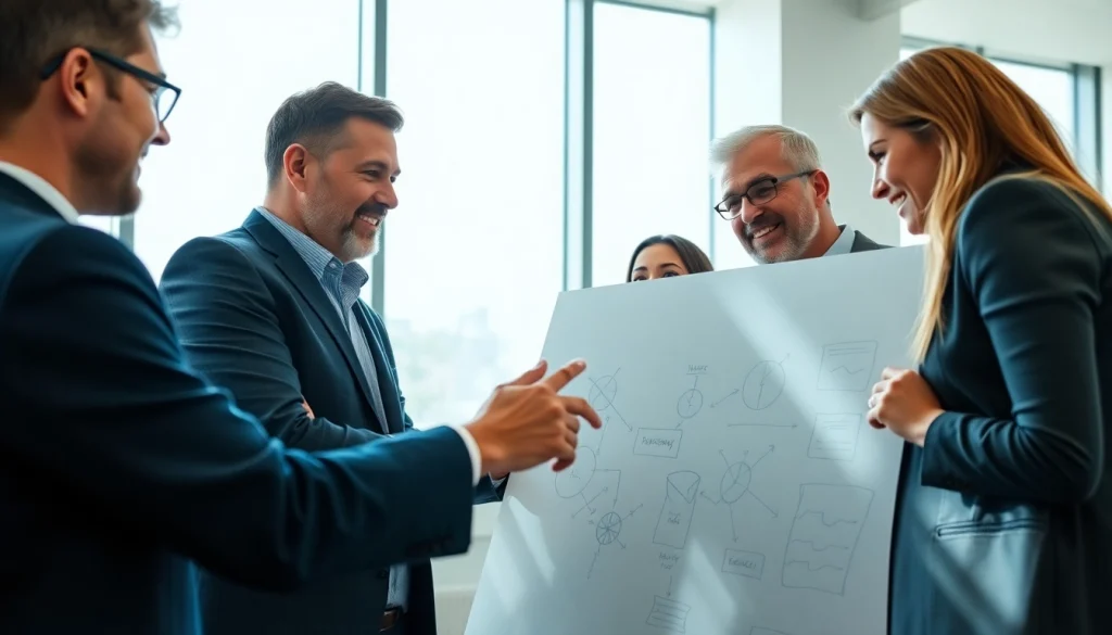 Engaged discussion showcasing founder leadership insights in a bright, professional setting.