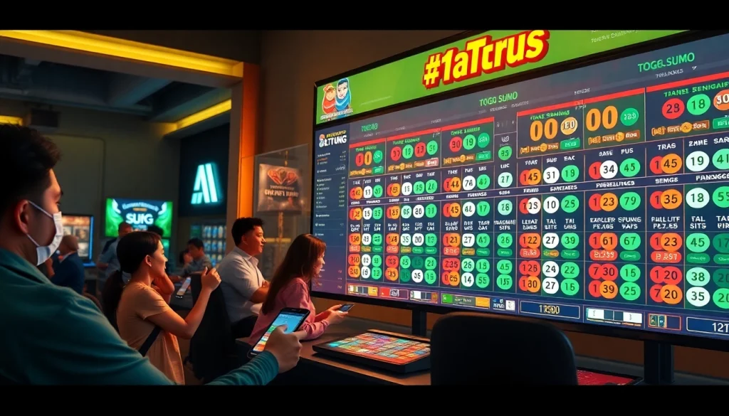 Adegan menarik para pemain yang bertaruh pada sumo togel dalam lingkungan permainan online yang mengundang.