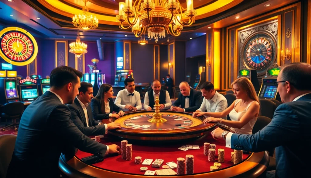 Experience the excitement of high-stakes poker at https:/sc88.bz/ with colorful chips and intense players.