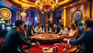 Experience the excitement of high-stakes poker at https:/sc88.bz/ with colorful chips and intense players.