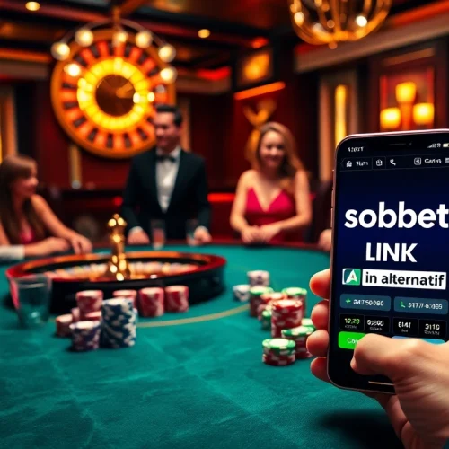 Experience sbobet link alternatif while enjoying a thrilling poker game at a luxurious casino.