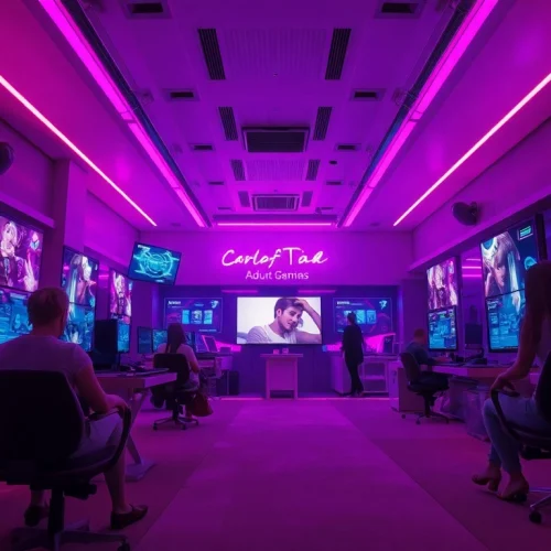 Engaging scene of AI-generated graphics in porn games ai, featuring immersive gameplay and lifelike characters.