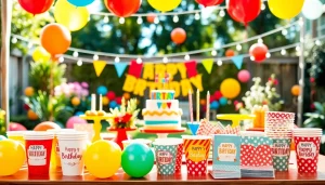 Creating a customizable birthday party with colorful decorations and personalized supplies.