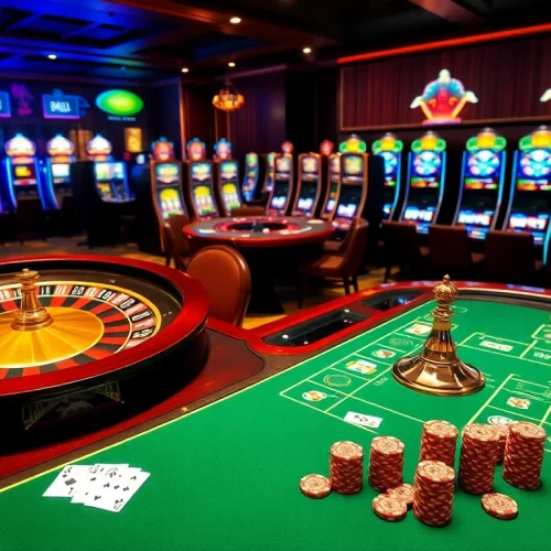 Engage in thrilling gaming experiences at tại i9bet with lively Casino tables and players enjoying their bets.