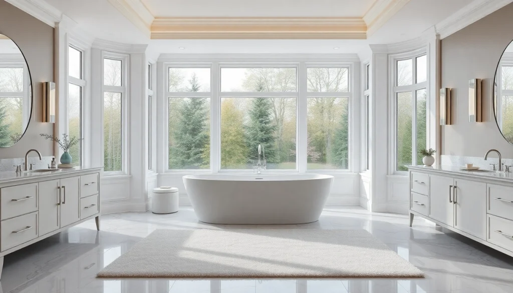 Transform your elegant bathrooms with luxurious design elements and serene atmosphere.