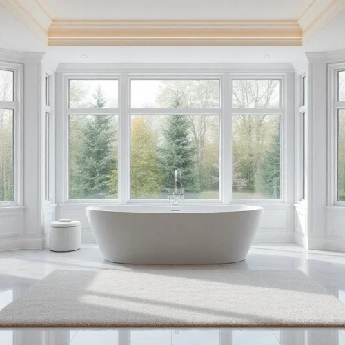Transform your elegant bathrooms with luxurious design elements and serene atmosphere.