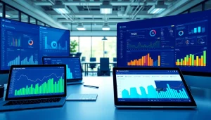 Engaging digital analytics interface showcasing 1cplatform with vibrant metrics and insights.