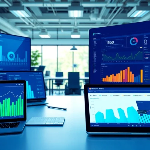 Engaging digital analytics interface showcasing 1cplatform with vibrant metrics and insights.