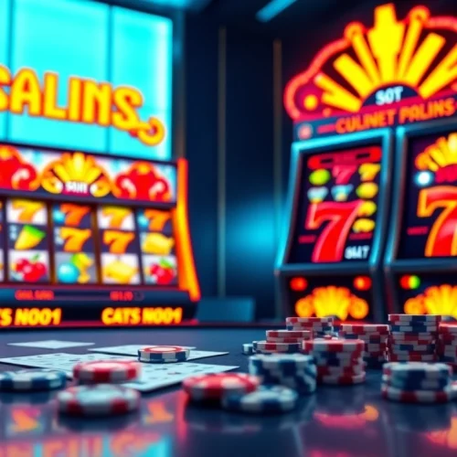 Rasakan sensasi bermain slot pulsa dengan mesin slot yang berwarna-warni dan kemenangan yang dinamis.
