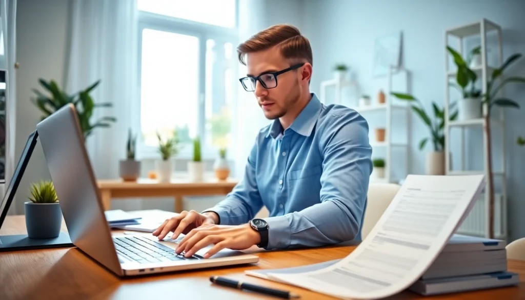 Engaged virtual tax preparer focused on delivering expert services while working remotely.