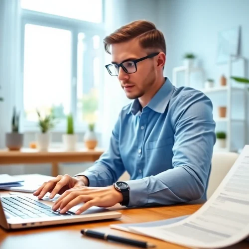 Engaged virtual tax preparer focused on delivering expert services while working remotely.