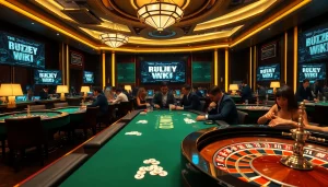 Engaging in thrilling games on the hidden wiki dark web at an upscale casino.