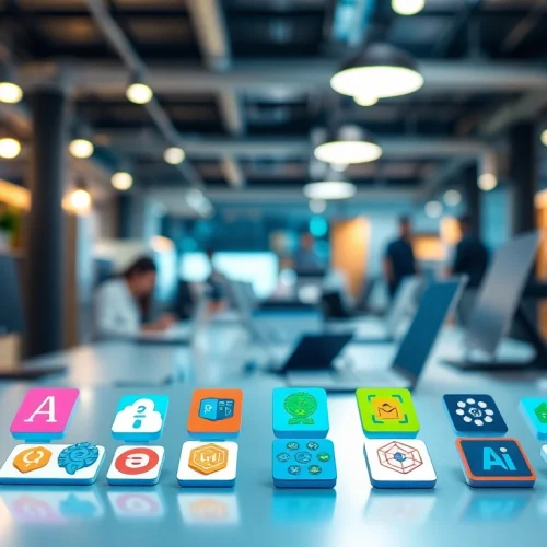 Showcasing a vibrant ai tool marketplace with diverse digital tools and modern interface.