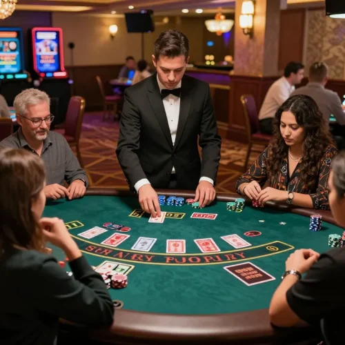 Experience the thrill of Spin Panda live casino where players engage with live dealers, adding excitement to the game.