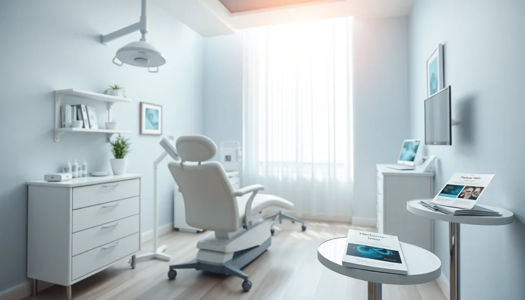 包茎クリニック 口コミ・評判 - 仮性包茎治療のための現代的な診療室、親しみやすく専門的。