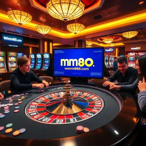 Experience the thrill at mm88.com with a lively casino atmosphere and exciting gaming action.