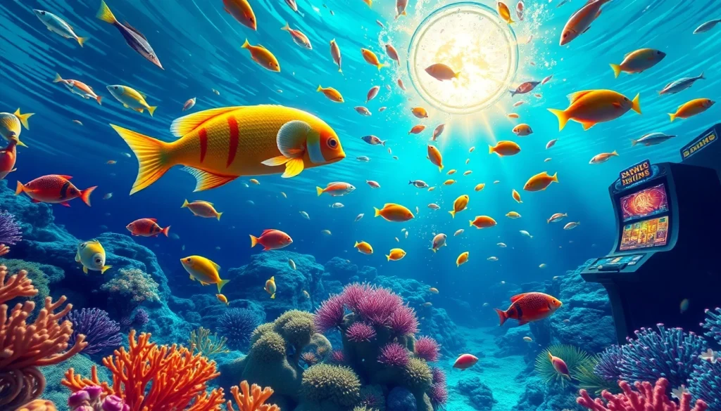 Bắn cá đổi thưởng players engaging with immersive 3D underwater graphics.