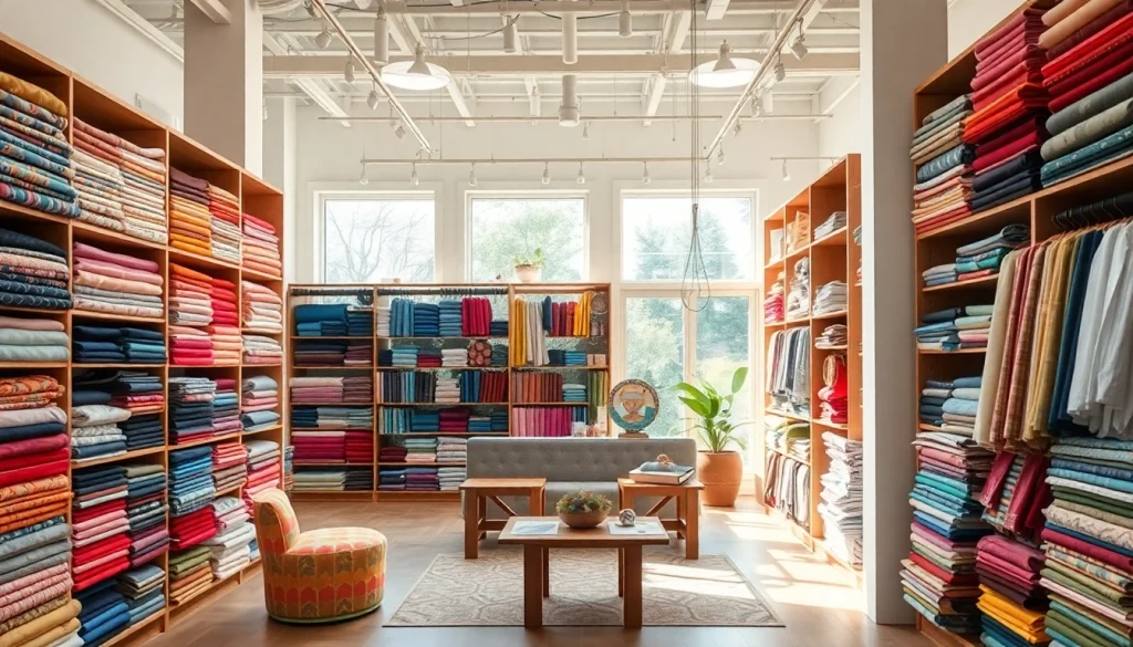 Bekijk stoffen webshop nederland met een kleurrijk interieur en uitnodigende textielstalen.