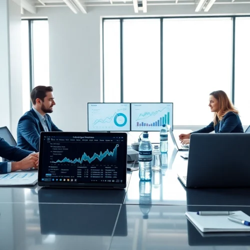 Explore competitive intelligence faqs through a professional strategy meeting image.