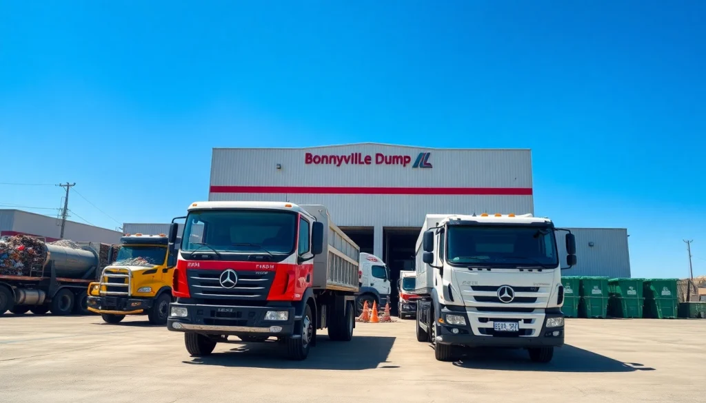 Workers managing waste at bonnyville dump, highlighting organized operations and environmental care.