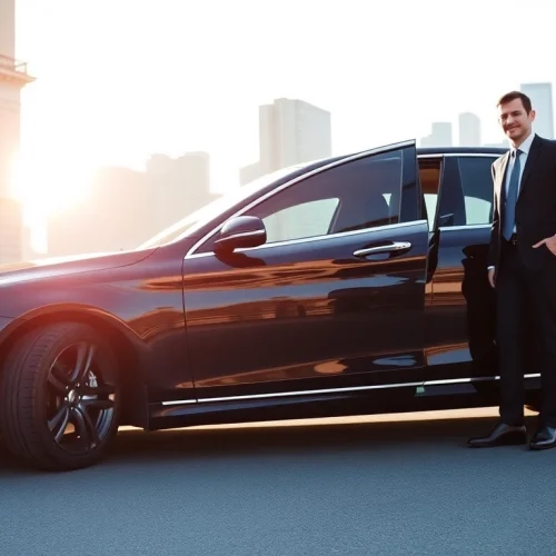 Chauffeur Services Nottingham offering luxurious transportation with a professional chauffeur.