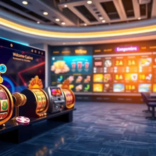 Explore vibrant gaming options on casino sites through a sleek digital interface.