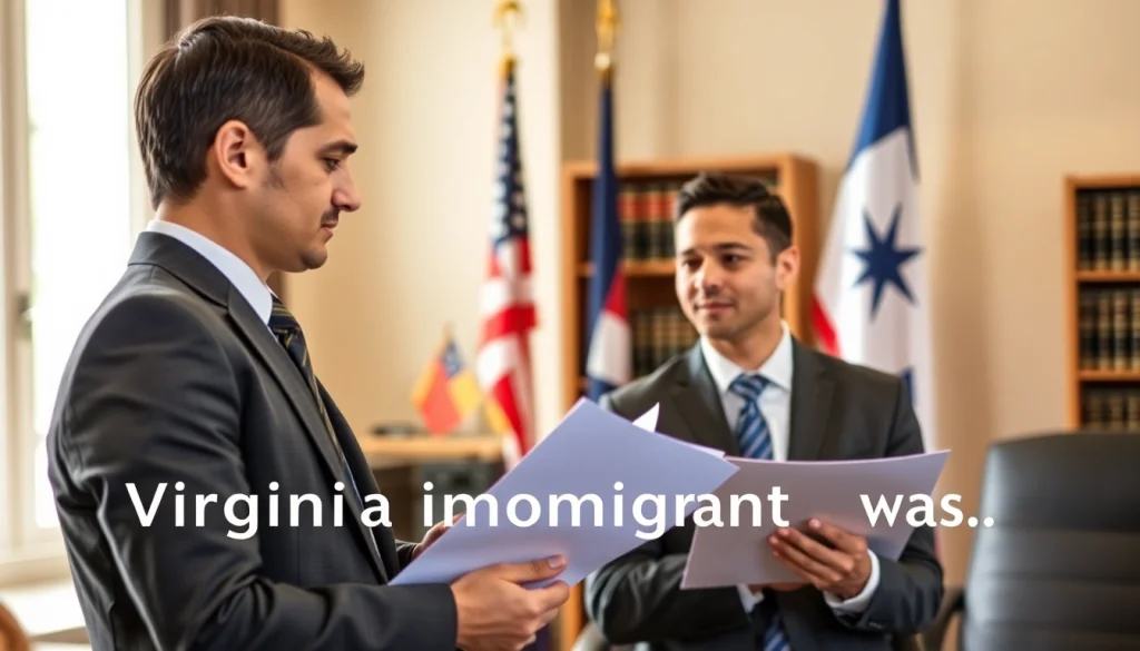 Consultation with Virginia Immigration Lawyers showcasing professional legal support.