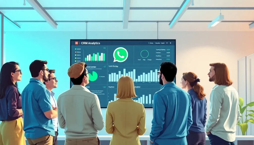 Understand What is a CRM for WhatsApp by visualizing a dynamic team using analytics.