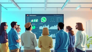 Understand What is a CRM for WhatsApp by visualizing a dynamic team using analytics.